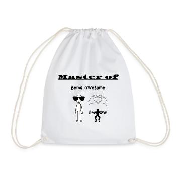 Maître de l’Être Génial - Sac de sport léger - blanc - Devant
