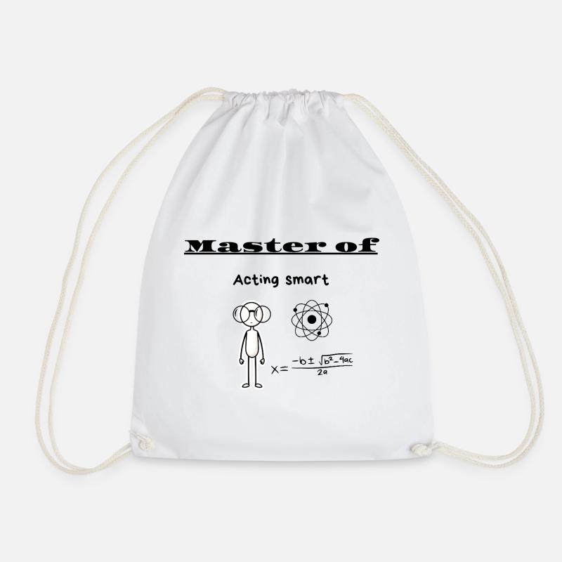 Master of Acting smart - Drawstring Bag - white