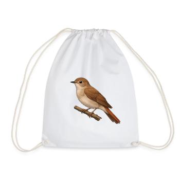 Nightingale - Drawstring Bag - white - Front