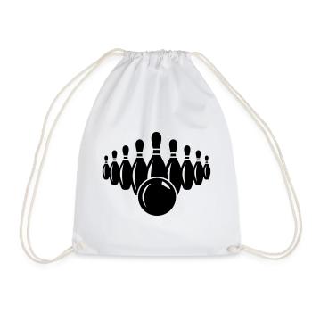 jeu de quilles - Sac de sport léger - blanc - Devant