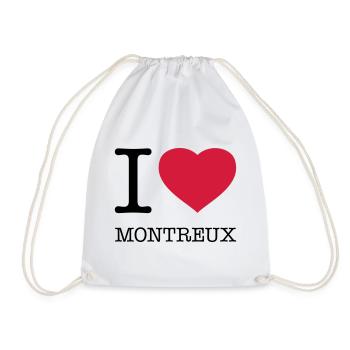 I LOVE MONTREUX - Turnbeutel - Weiß - Vorne
