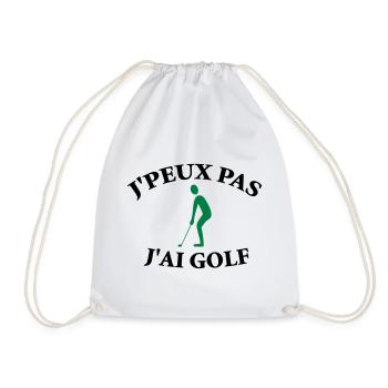 Ich kann nicht, ich habe Golf. - Turnbeutel - Weiß - Vorne