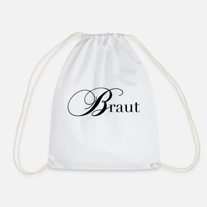 Braut - Turnbeutel - Weiß