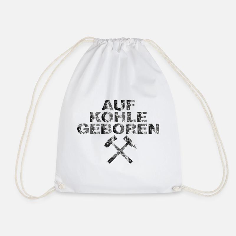 AUF KOHLE GEBOREN - Turnbeutel - Weiß
