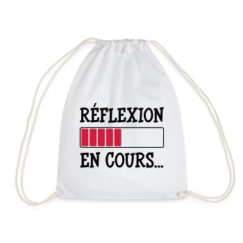 Réflexion en cours... - Sac de sport léger - blanc - Devant