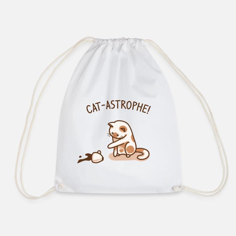 | catastrophe de chat Drôle de chaton - Sac de sport léger - blanc