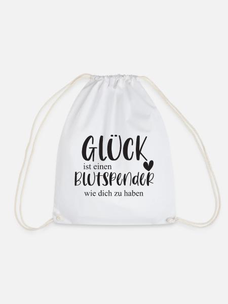 Blutspender Blutspende Ehrenamt Held Geschenk - Turnbeutel - Weiß
