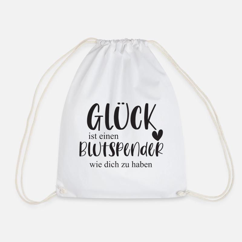 Blutspender Blutspende Ehrenamt Held Geschenk - Turnbeutel - Weiß