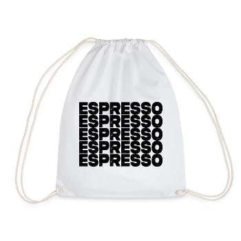 Espresso - Turnbeutel - Weiß - Vorne
