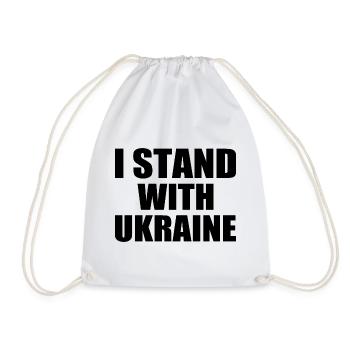 I stand with ukraine - Sac de sport léger - blanc - Devant
