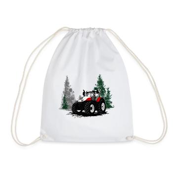 Tracteur - Tracteur - Agriculteur - Agriculteur - Sac de sport léger - blanc - Devant