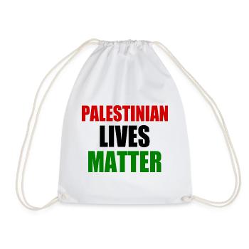 Palestinian lives matter - Drawstring Bag - white - Front