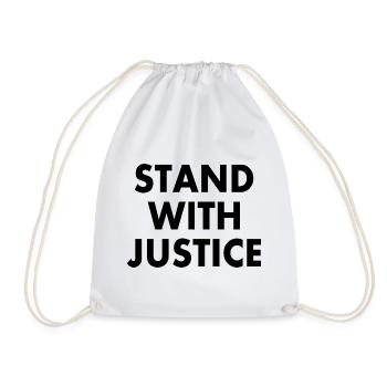 Stand with justice - Sac de sport léger - blanc - Devant