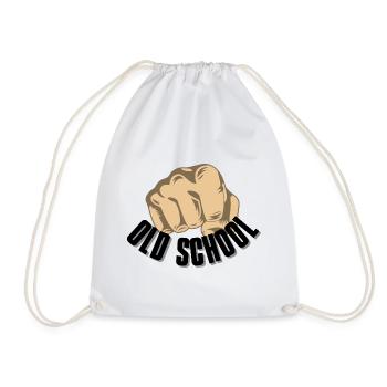 Oldschool (Vieille école) - Sac de sport léger - blanc - Devant