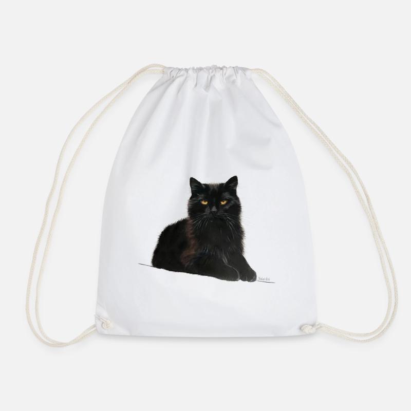 Chat - Sac de sport léger - blanc