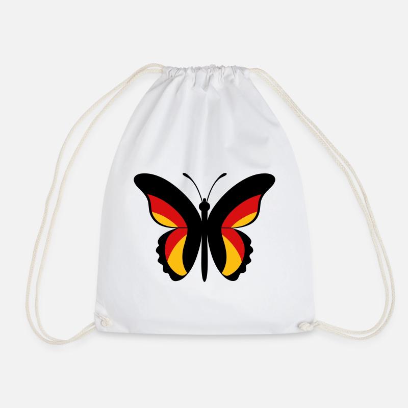 GER Butterfly - Drawstring Bag - white