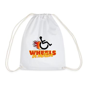 Les roues du fauteuil roulant sont toujours en mouvement # - Sac de sport léger - blanc - Devant
