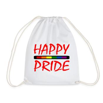 Happy pride - Sac de sport léger - blanc - Devant