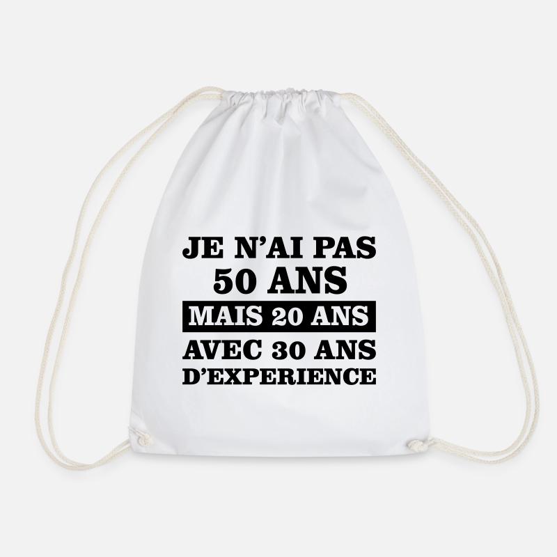 50 ans - Sac de sport léger - blanc