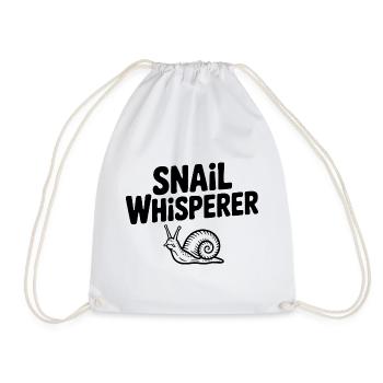 Le Chuchoteur d’Escargots - Sac de sport léger - blanc - Devant