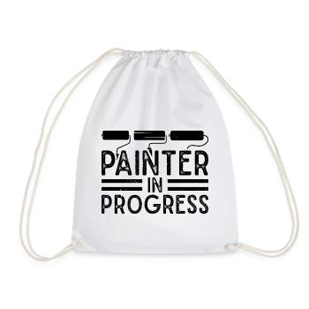Funny Gifts for Home Painters Professional Painter Ideas - Drawstring Bag - white - Front
