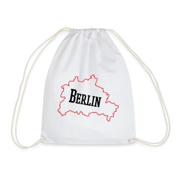 berlin_umriss_02 - Drawstring Bag - white - Front