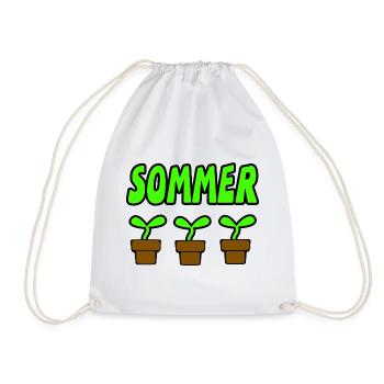 Sommer - Turnbeutel - Weiß - Vorne