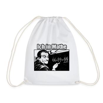 Super lustiges Mathe Design Ich in Mathe - Turnbeutel - Weiß - Vorne