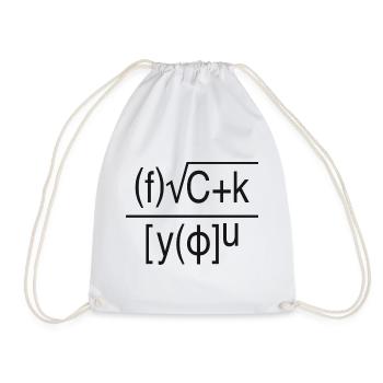 Fuck You – Mathematische Formel - Turnbeutel - Weiß - Vorne