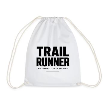 Trail Runner -  No Limits Keep Moving - Turnbeutel - Weiß - Vorne