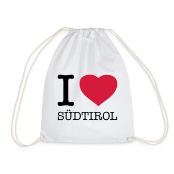 I LOVE SÜDTIROL - Turnbeutel - Weiß - Vorne