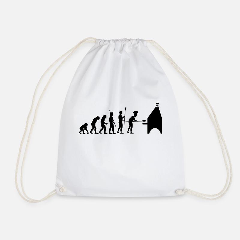 evolution pizza - Sac de sport léger - blanc