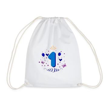 1er cadeau d'anniversaire pour les garçons - Sac de sport léger - blanc - Devant