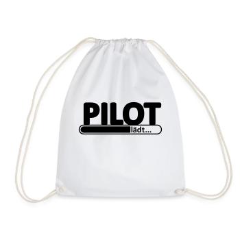 Pilot // Pilotin // Flugzeug // reisen // Flieger - Turnbeutel - Weiß - Vorne