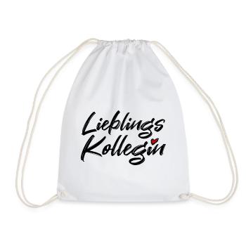 Lieblings Kollegin Lieblingskollegin Büro Arbeit - Turnbeutel - Weiß - Vorne