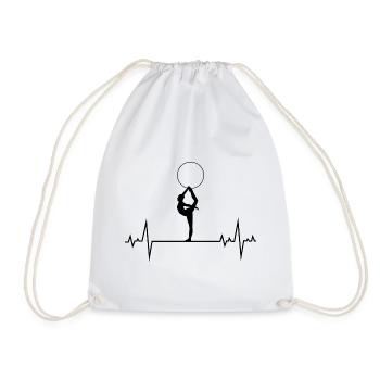 Gymnastique rythmique Hoop Gymnast Heartbeat - Sac de sport léger - blanc - Devant