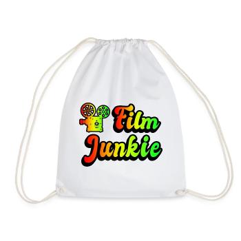 Film Junkie Rainbow Design - Drawstring Bag - white - Front