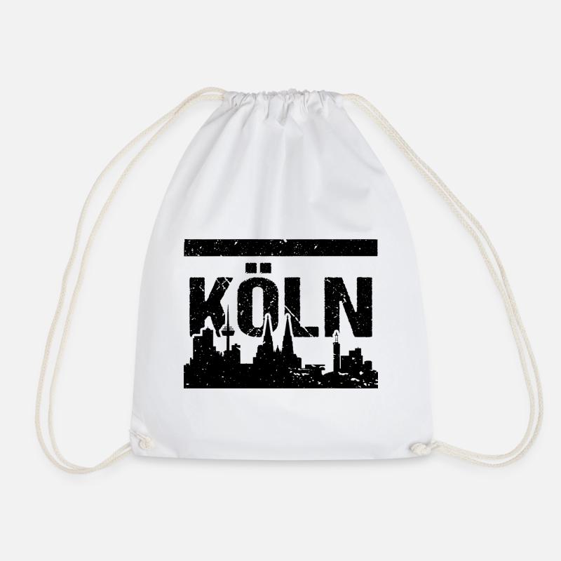 Köln Skyline - Turnbeutel - Weiß