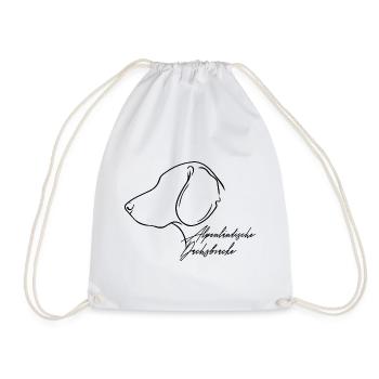Alpine Dachsbracke Profile Dogs Dog - Drawstring Bag - white - Front