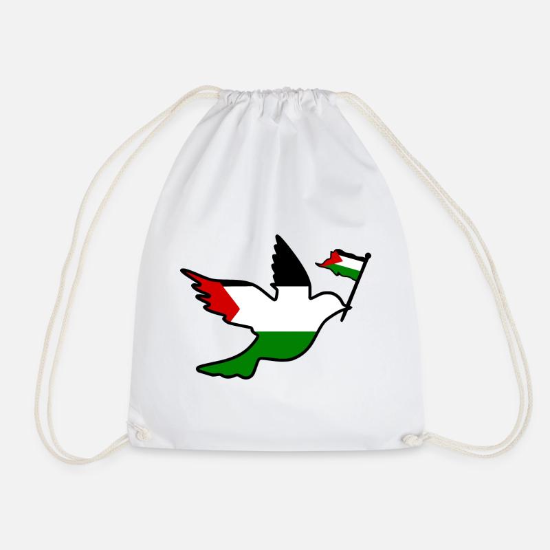 Free palestine - Turnbeutel - Weiß