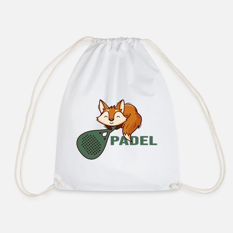 Padel Padel Tennis Fox - Drawstring Bag - white