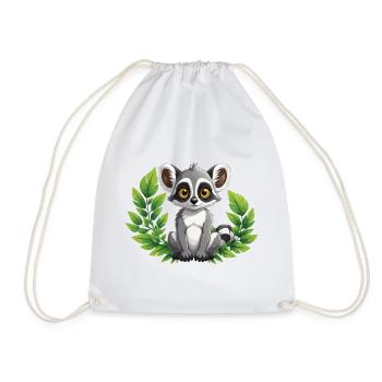 Lémurien à la campagne - Sac de sport léger - blanc - Devant
