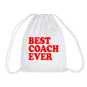 Best coach ever - Turnbeutel - Weiß - Vorne