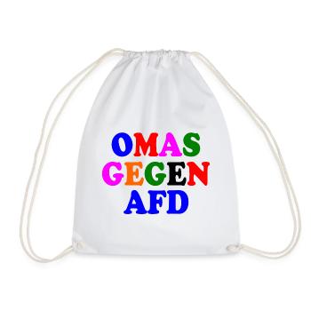 Omas gegen afd - Turnbeutel - Weiß - Vorne