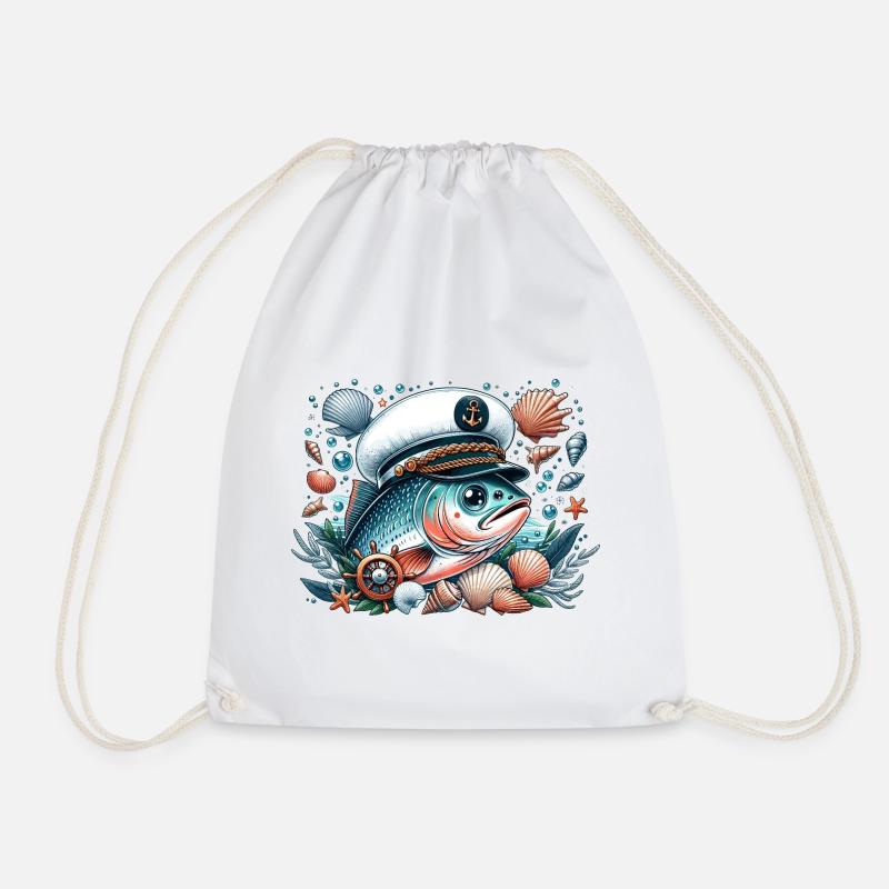 Capitaine Salmon - Sac de sport léger - blanc