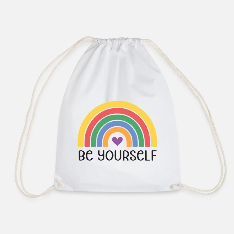 LGBTQ Pride Month - Sei du selbst - Turnbeutel - Weiß