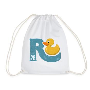 Rente de canard 2026 - Retraite - Rente - Sac de sport léger - blanc - Devant