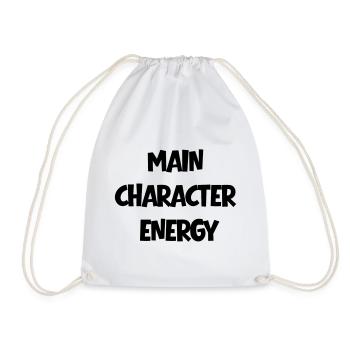 Main Character Energy Positive  - Turnbeutel - Weiß - Vorne