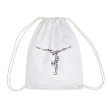 Gymnast Floor Gymnastics Artistic Gymnastics - Drawstring Bag - white - Front