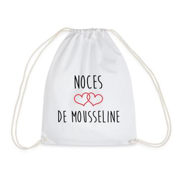 36th wedding anniversary (muslin anniversary) - Drawstring Bag - white - Front